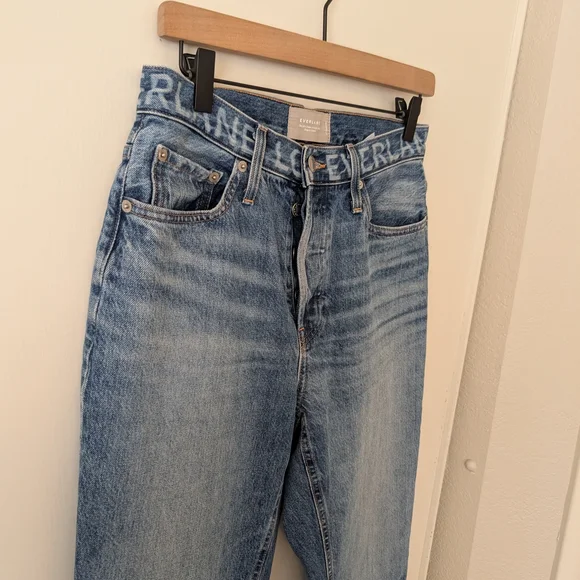 Everlane Womens 27 The 90s Cheeky Straight Jean Organic Cotton Classic Preppy - Picture 4 of 8